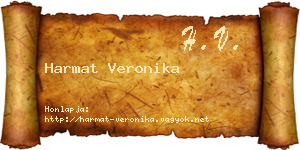 Harmat Veronika névjegykártya